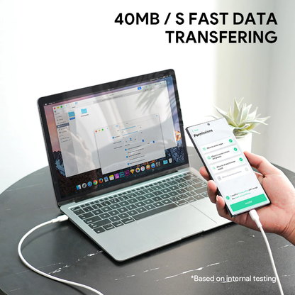 AUKEY Kabel Charger CB-NCC2 USB-C ke USB-C 60W Nilon 1,8m - Gambar 3