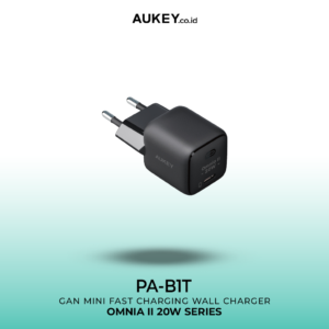 AUKEY Charger Type C 20W GAN PD 3.0 Fast Charging Black & White PA-B1T