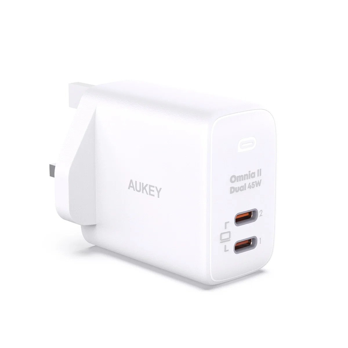 AUKEY PA-B4T Omnia II 45W Charger Teknologi GaN, Fast Charging USB-C - Gambar 2