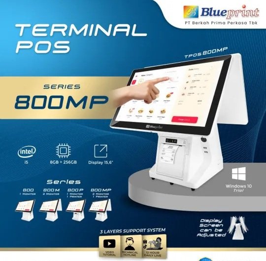 BLUEPRINT Mesin Kasir All In One TPOS 800 Windows BLUEPRINT