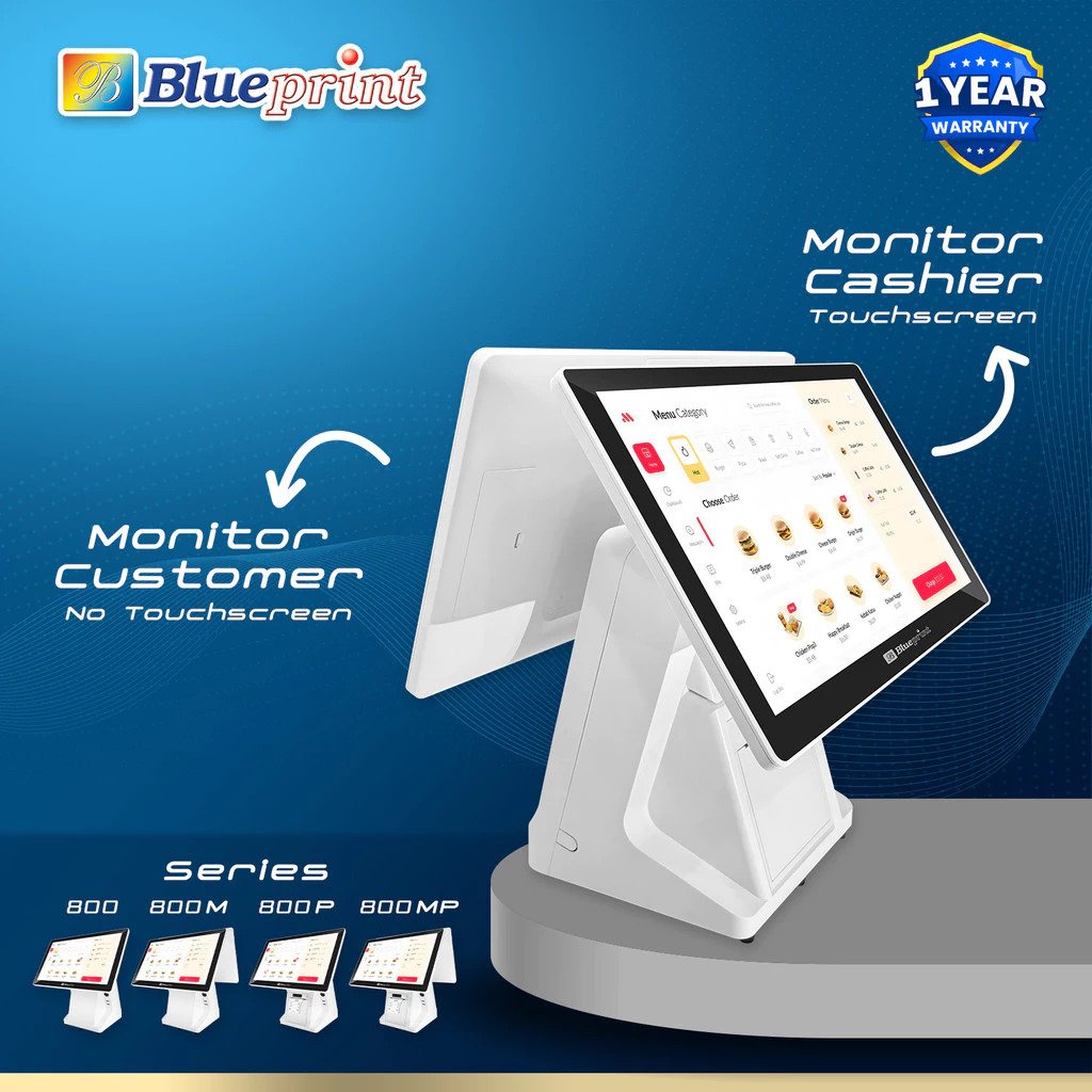 BLUEPRINT Mesin Kasir All In One TPOS 800 Windows BLUEPRINT - Gambar 6
